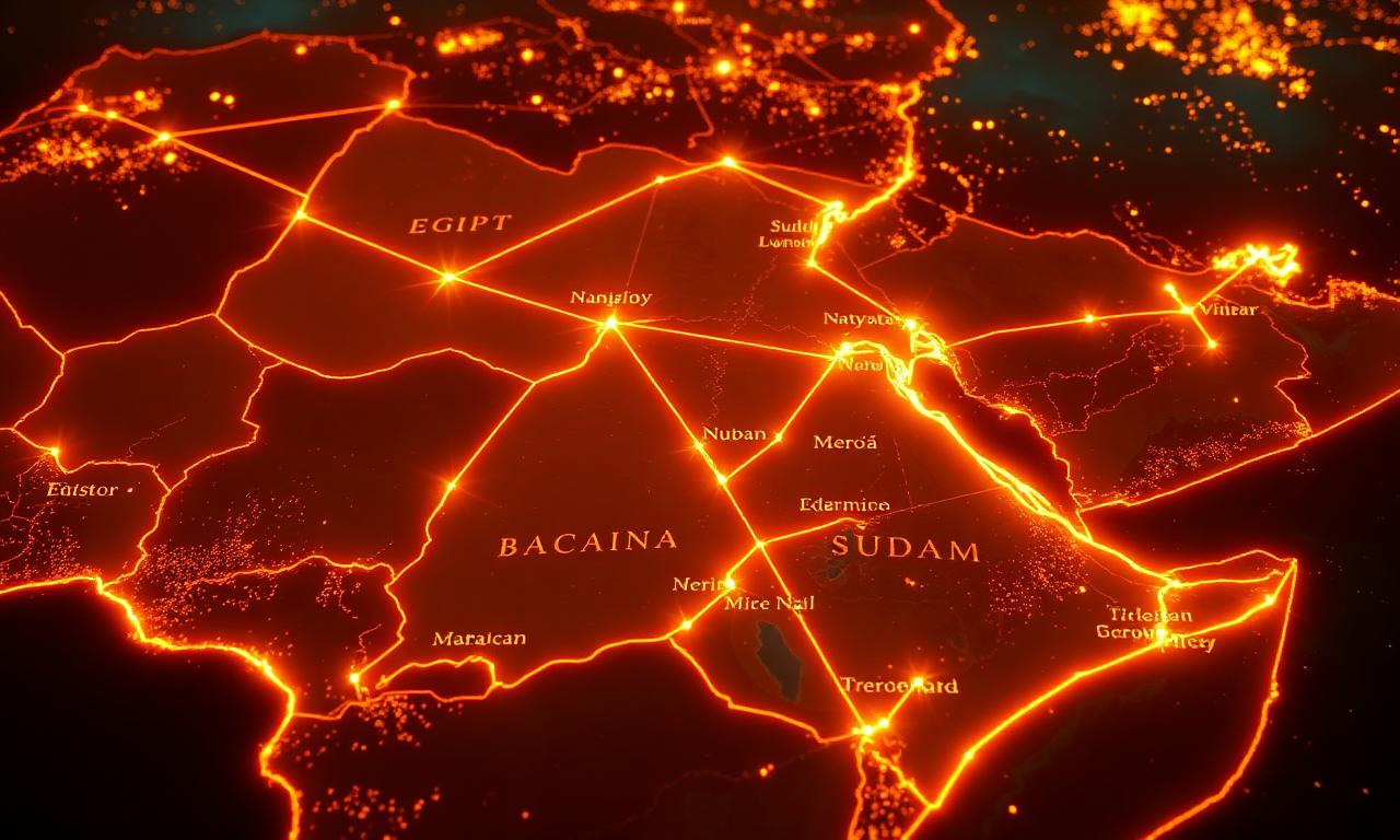 Holographic map of the Nile valley
